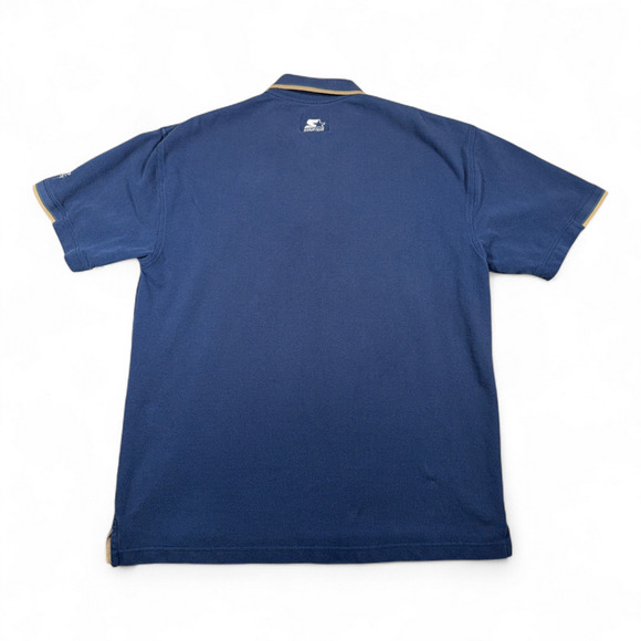 Vintage Notre Dame Shirt Adult LARGE Blue Starter Football Fighting Irish 90s - Picture 3 of 11